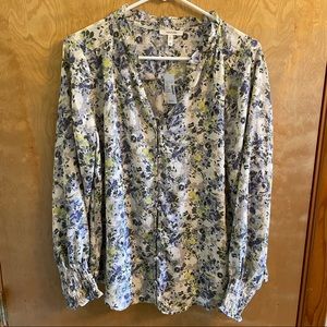 NWT Maurices Floral Blouse